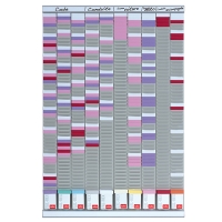 Nobo T-kaart planningset projectplanner (10 panelen, 54 sleuven) 2901000 247014