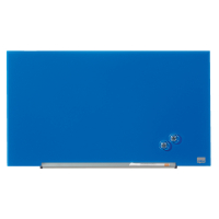 Nobo Widescreen magnetisch glasbord 67,7 x 38,1 cm blauw 1905187 247323