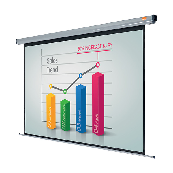 Nobo elektrisch projectiescherm wandmodel 1920 x 1440 mm 1901972 247426 - 4