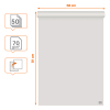 Nobo flipchartblok gerecycleerd blanco/ruit 58 x 81 cm (50 vellen) 1915659 247510 - 2