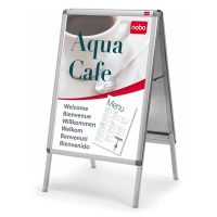 Nobo stoepbord aluminium 70 x 100 cm 1902205 247377