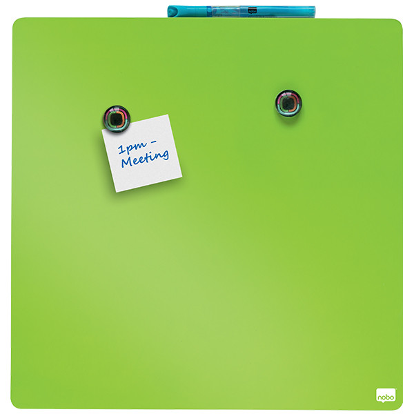 Nobo whiteboard magnetisch gelakt staal 36 x 36 cm groen 1903773 208159 - 3