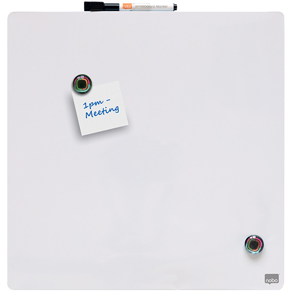 Nobo whiteboard magnetisch gelakt staal 36 x 36 cm wit 1903802 208162 - 3