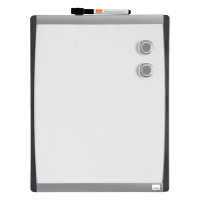 Nobo whiteboard met gewelfde lijst 35,5 x 28 cm wit 1903779 208169