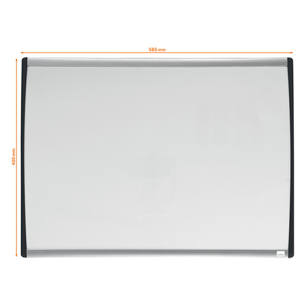 Nobo whiteboard met gewelfde lijst 58,5 x 43 cm wit 1903783 208170 - 2