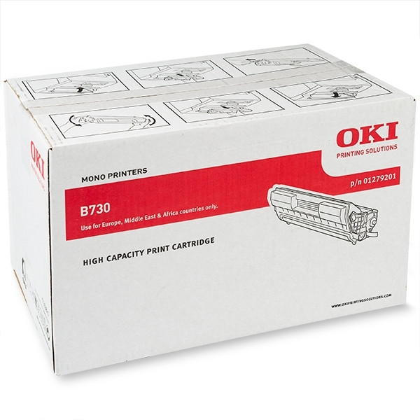 OKI 01279201 toner zwart (origineel) 01279201 036110 - 1