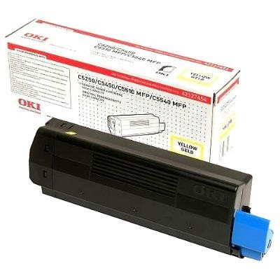 OKI 42127454 toner geel hoge capaciteit (origineel) 42127454 035758 - 1