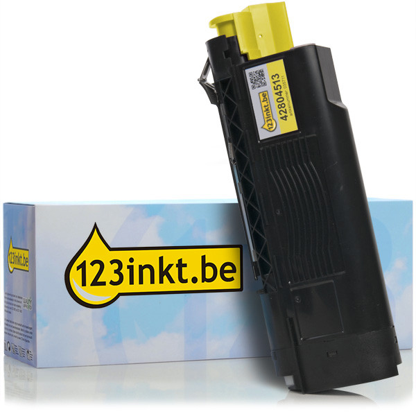 OKI 42804513 toner geel (123inkt huismerk) 42804513C 035711 - 1