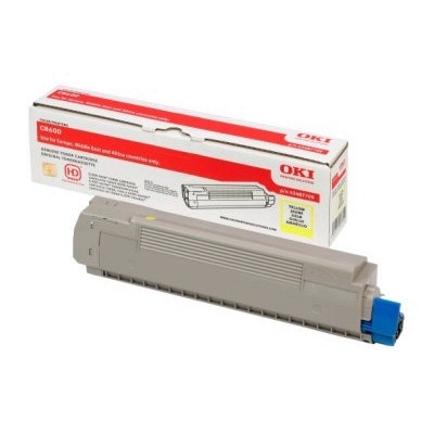 OKI 43487709 toner geel (origineel) 43487709 035880 - 1