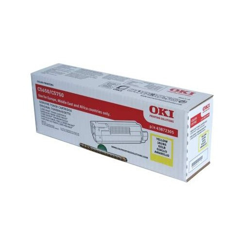 OKI 43872305 toner geel (origineel) 43872305 035962 - 1