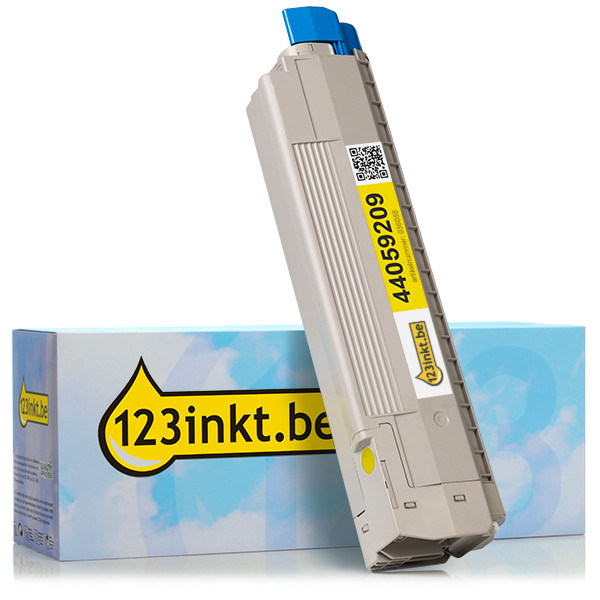 OKI 44059209 toner geel (123inkt huismerk) 44059209C 036055 - 1