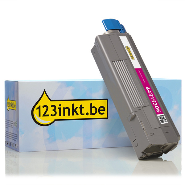 OKI 44315306 toner magenta (123inkt huismerk) 44315306C 036073 - 1