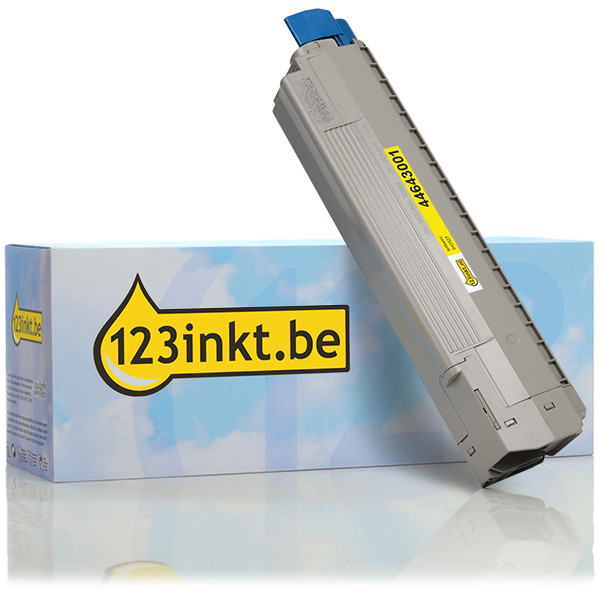 OKI 44643001 toner geel (123inkt huismerk) 44643001C 042527 - 1