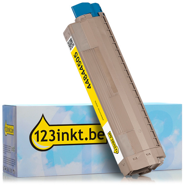 OKI 44844505 toner geel (123inkt huismerk) 44844505C 042635 - 1