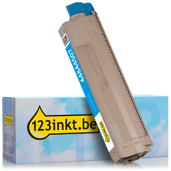 OKI 44844507 toner cyaan (123inkt huismerk) 44844507C 042631 - 1