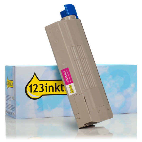 OKI 45396202 toner magenta hoge capaciteit (123inkt huismerk) 45396202C 036139 - 1