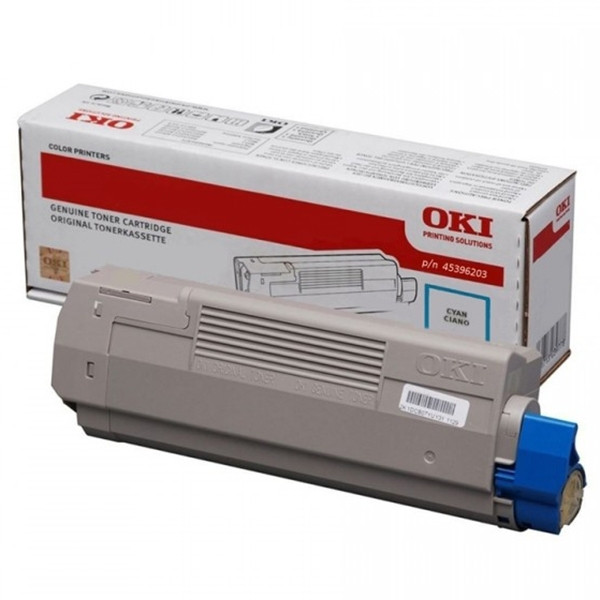 OKI 45396203 toner cyaan hoge capaciteit (origineel) 45396203 036136 - 1