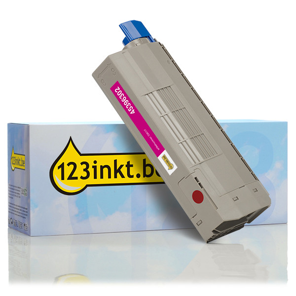 OKI 45396302 toner magenta (123inkt huismerk) 45396302C 036117 - 1