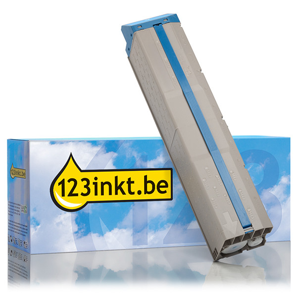 OKI 45536555 toner cyaan (123inkt huismerk) 45536555C 042867 - 1
