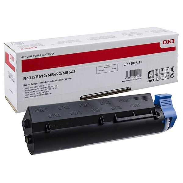 OKI 45807111 toner zwart extra hoge capaciteit (origineel) 45807111 042704 - 1