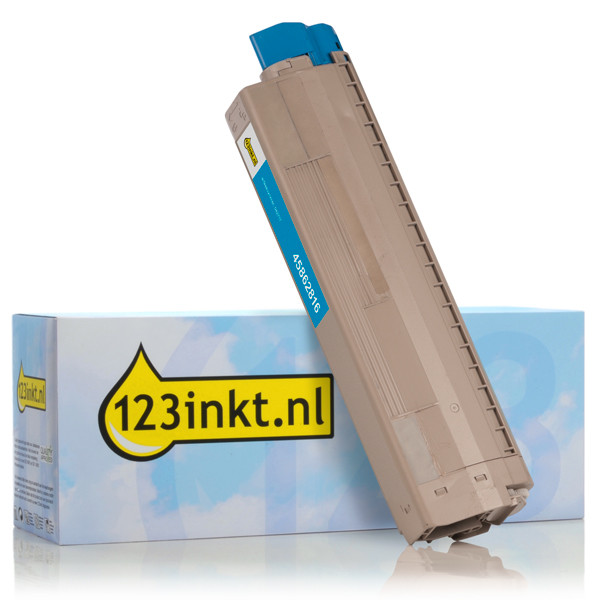 OKI 45862816 toner cyaan hoge capaciteit (123inkt huismerk) 45862816C 042717 - 1