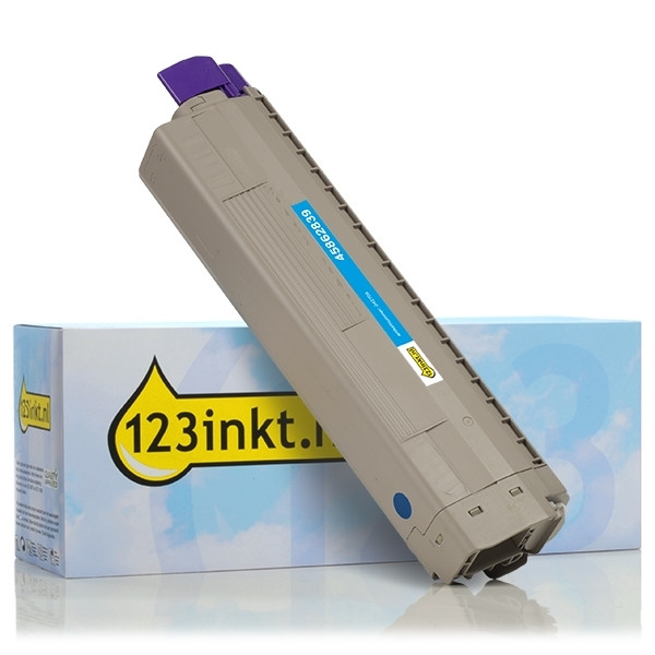 OKI 45862839 toner cyaan (123inkt huismerk) 45862839C 042709 - 1