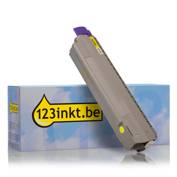 OKI 46443101 toner geel hoge capaciteit (123inkt huismerk) 46443101C 036191 - 1