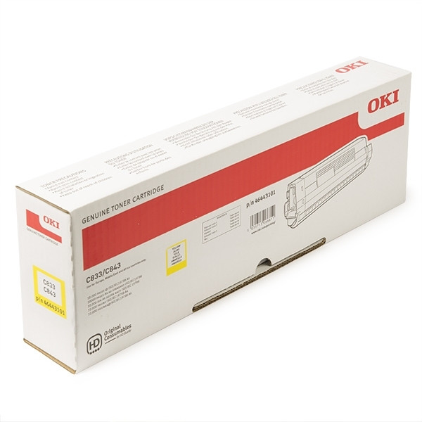 OKI 46443101 toner geel hoge capaciteit (origineel) 46443101 036190 - 1