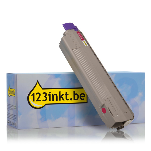 OKI 46443102 toner magenta hoge capaciteit (123inkt huismerk) 46443102C 036189 - 1