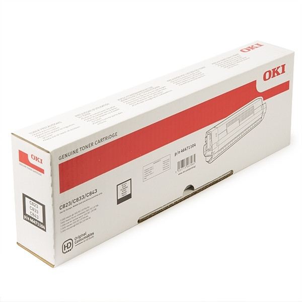 OKI 46471104 toner zwart (origineel) 46471104 036176 - 1