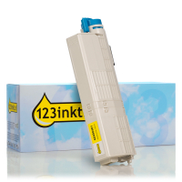 OKI 46490401 toner geel (123inkt huismerk) 46490401C 036155