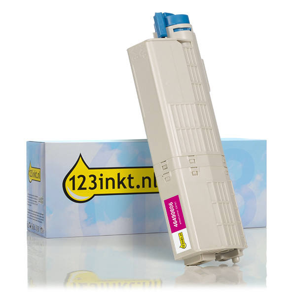 OKI 46490606 toner magenta hoge capaciteit (123inkt huismerk) 46490606C 036161 - 1