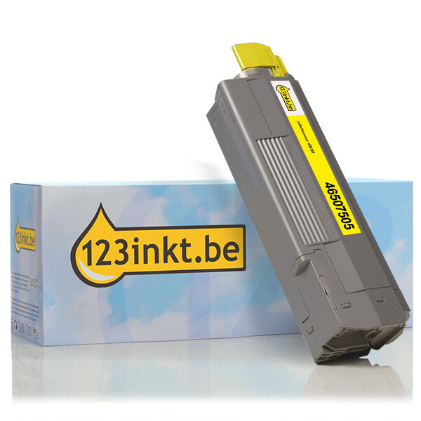 OKI 46507505 toner geel (123inkt huismerk) 46507505C 036207 - 1