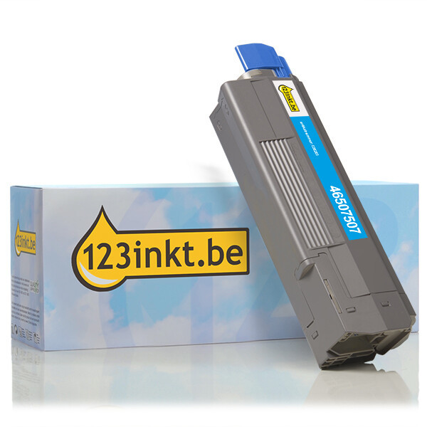 OKI 46507507 toner cyaan (123inkt huismerk) 46507507C 036203 - 1