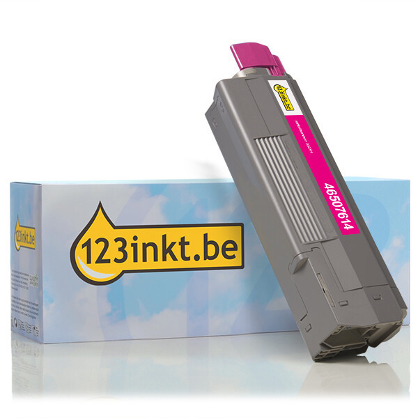 OKI 46507614 toner magenta (123inkt huismerk) 46507614C 036221 - 1