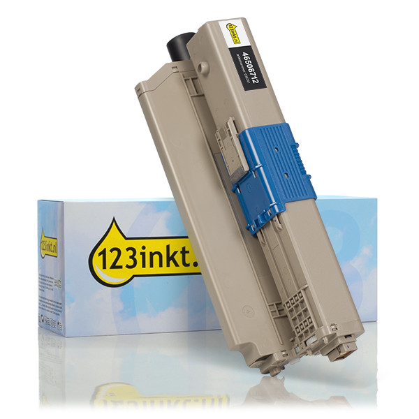 OKI 46508712 toner zwart hoge capaciteit (123inkt huismerk) 46508712C 036241 - 1