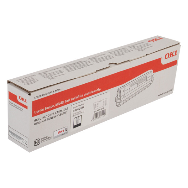 OKI 46861308 toner zwart hoge capaciteit (origineel) 46861308 042766 - 1