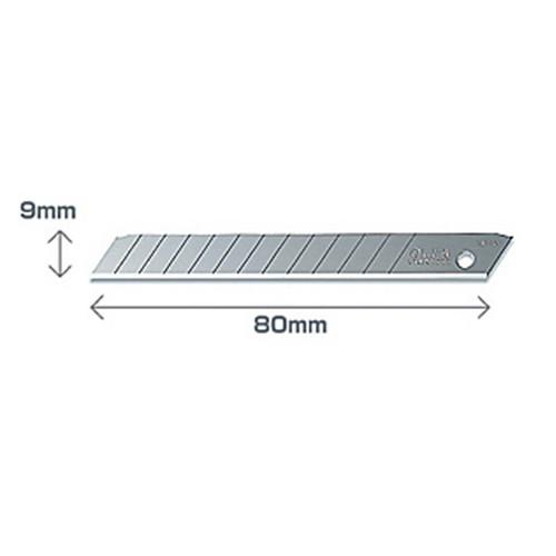 Olfa AB-10 reserve afbreekbare mesjes 9 mm voor diverse afbreekbare messen (10 stuks) AB-10 219727 - 1