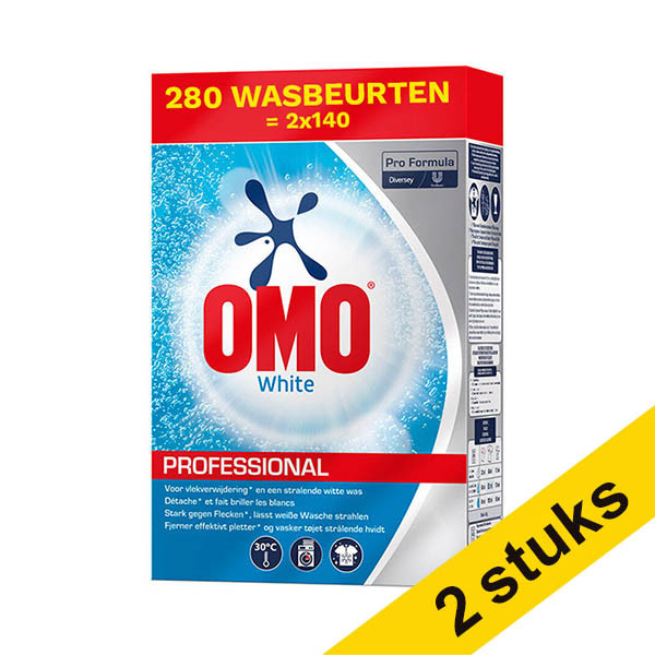 Aanbieding: 2x Omo Professional White Waspoeder 7 kg (140 wasbeurten) SOM00083 - 1