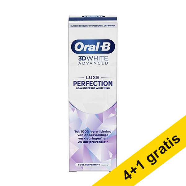 Aanbieding: 5x Oral-B 3D White Advanced Luxe Perfection tandpasta (75 ml) SOR00218 - 1