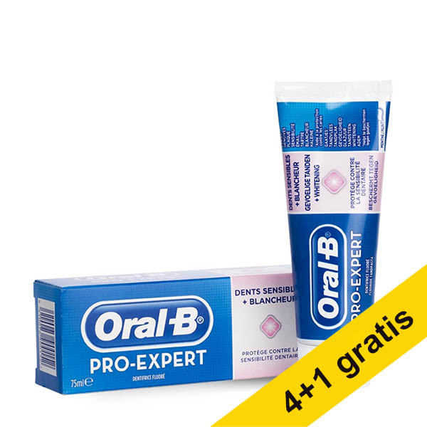 Aanbieding: 5x Oral-B Pro-Expert Sensitive + Whitening tandpasta (75 ml) SOR00220 - 1