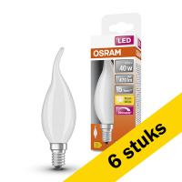 Aanbieding: 6x Osram E14 led-lamp sierkaars mat dimbaar 4W (40W)