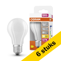 Aanbieding: 6x Osram E27 ledlamp peer mat dimbaar 11W (100W)