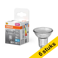 Aanbieding: 6x Osram GU10 LED spot | PAR16 | 6500K | 2.4W (35W)
