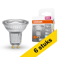 Aanbieding: 6x Osram GU10 led-spot glas 4.3W (50W) LOS00285