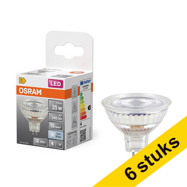 Aanbieding: 6x Osram GU5.3 LED spot | 4000K | 3.4W (35W) LOS01952 - 1
