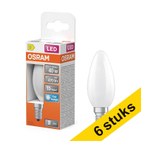 Aanbieding: 6x Osram LED lamp E14 | Kaars B35 | Mat | 6500K | 3.4W (40W)