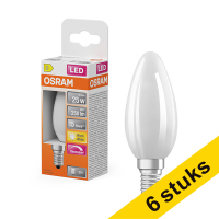 Aanbieding: 6x Osram LED lamp E14 | Kaars B35 | Mat | Dimbaar | 2700K | 1.8W (25W)