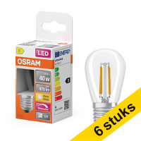 Aanbieding: 6x Osram LED lamp E27 | Edison ST45 | Filament | Helder | 2700K | Dimbaar | 3.4W (35W)
