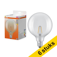 Aanbieding: 6x Osram LED lamp E27 | Globe G125 | Filament | Helder | 2700K | 1.8W (25W)
